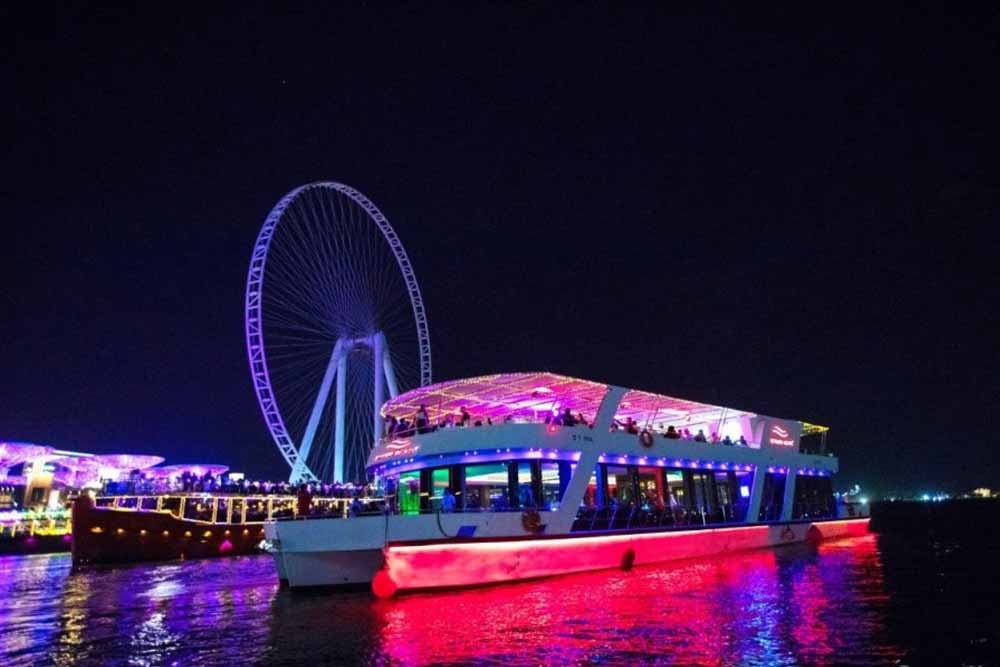 luxury dubai marina dinner cruise with live music